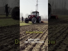 Unleash Efficiency: Power - Driven Harrow in Action